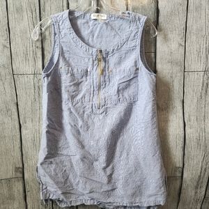 Ellen Tracy Linen Sleeveless Top‎